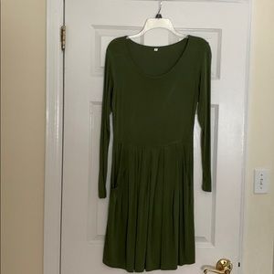 Olive green dress super comfy and light